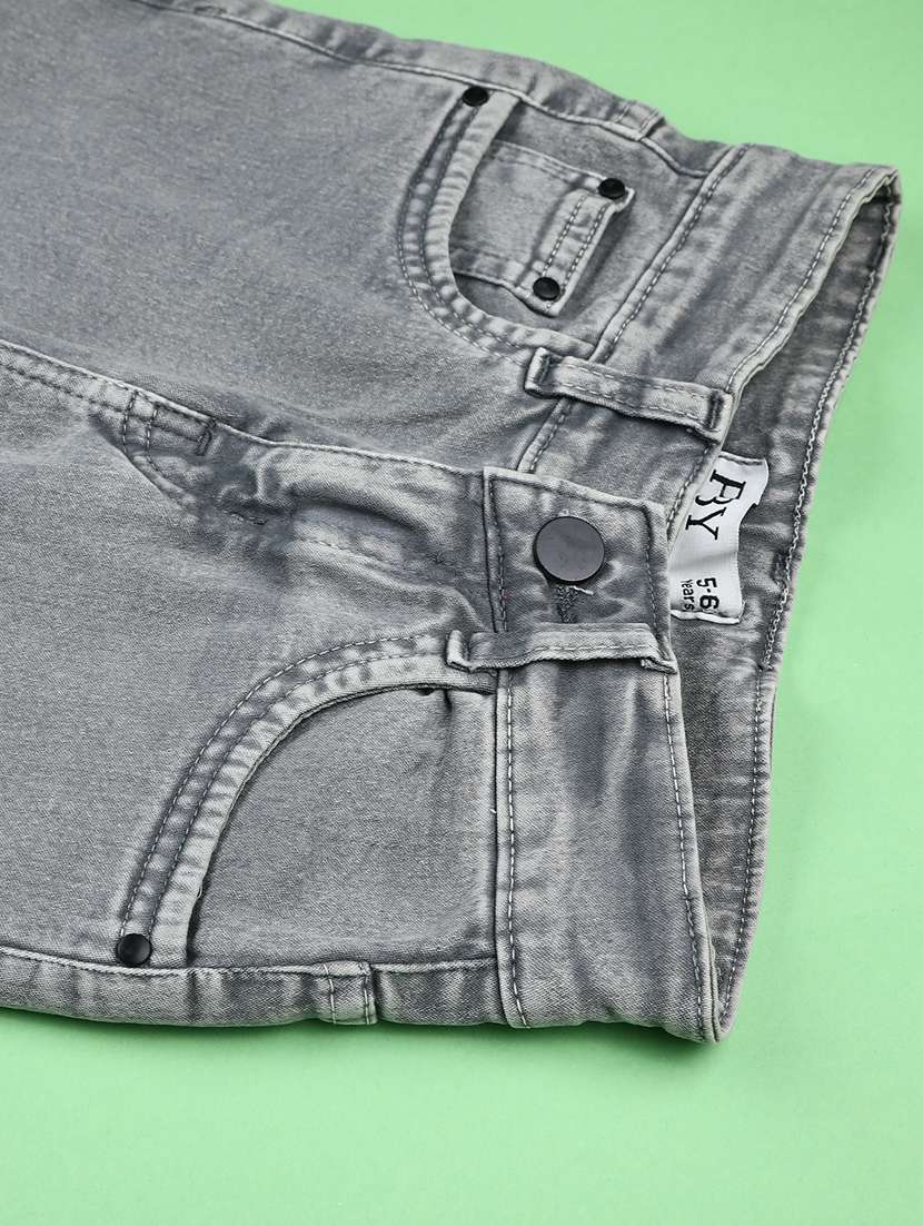 boys washed mid rise jeans  - 22183922 -  Standard Image - 3