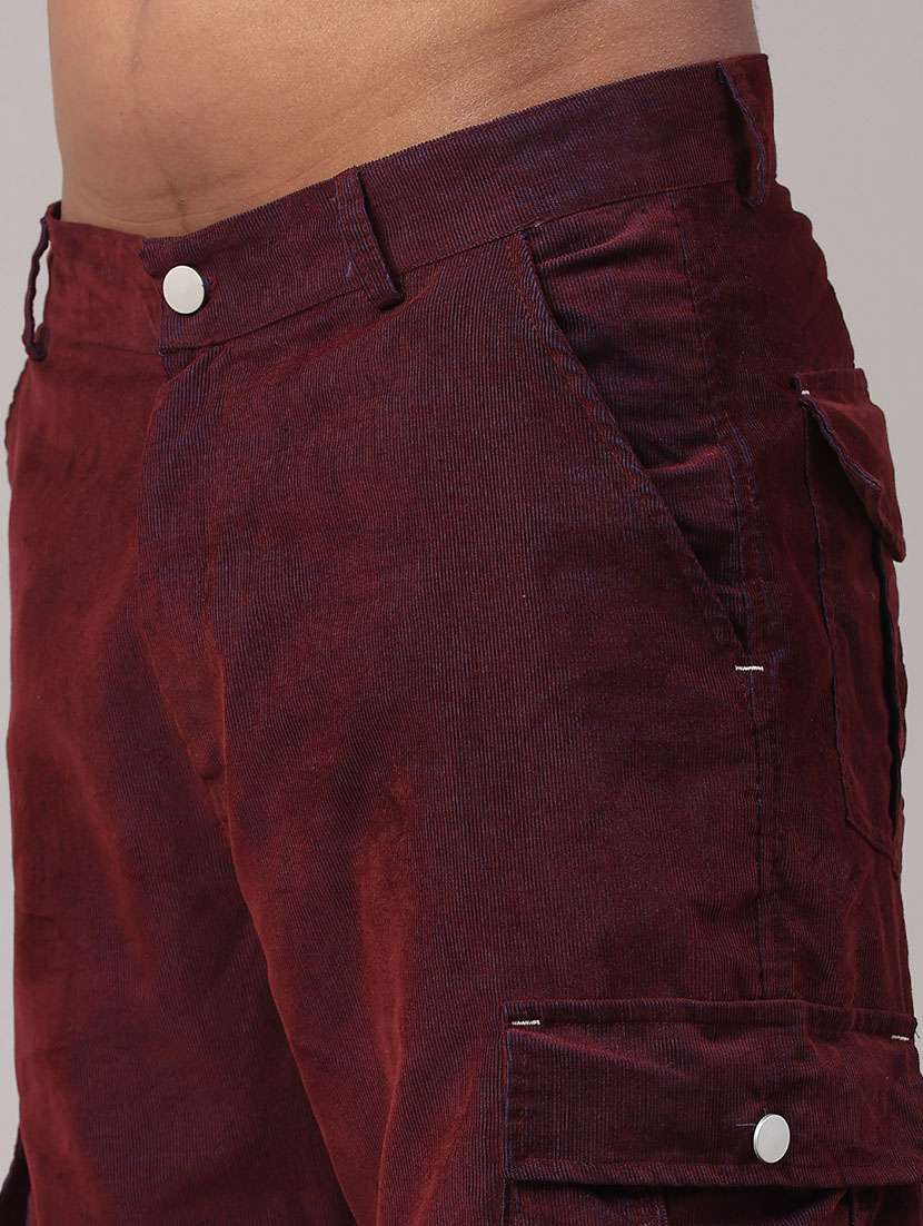 men solid mid rise relaxed fit cargo - 22183929 -  Standard Image - 5