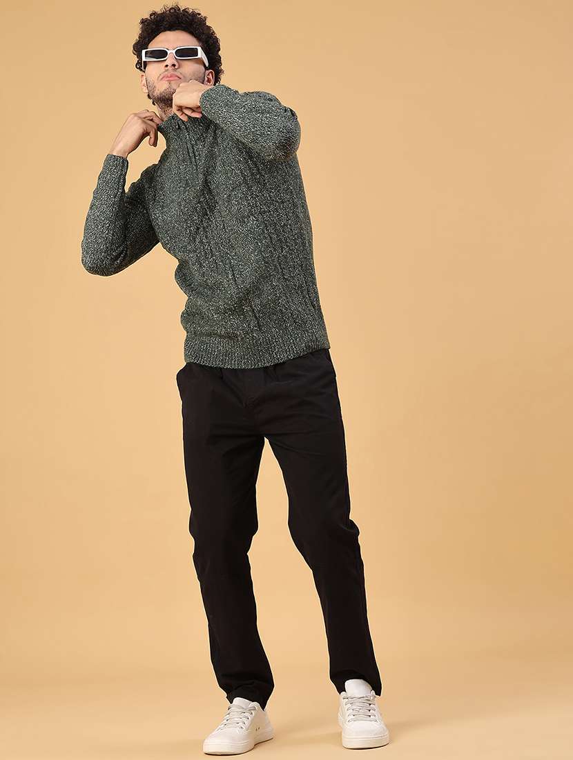 men self design long sleeve regular fit pullover - 22183942 -  Standard Image - 5