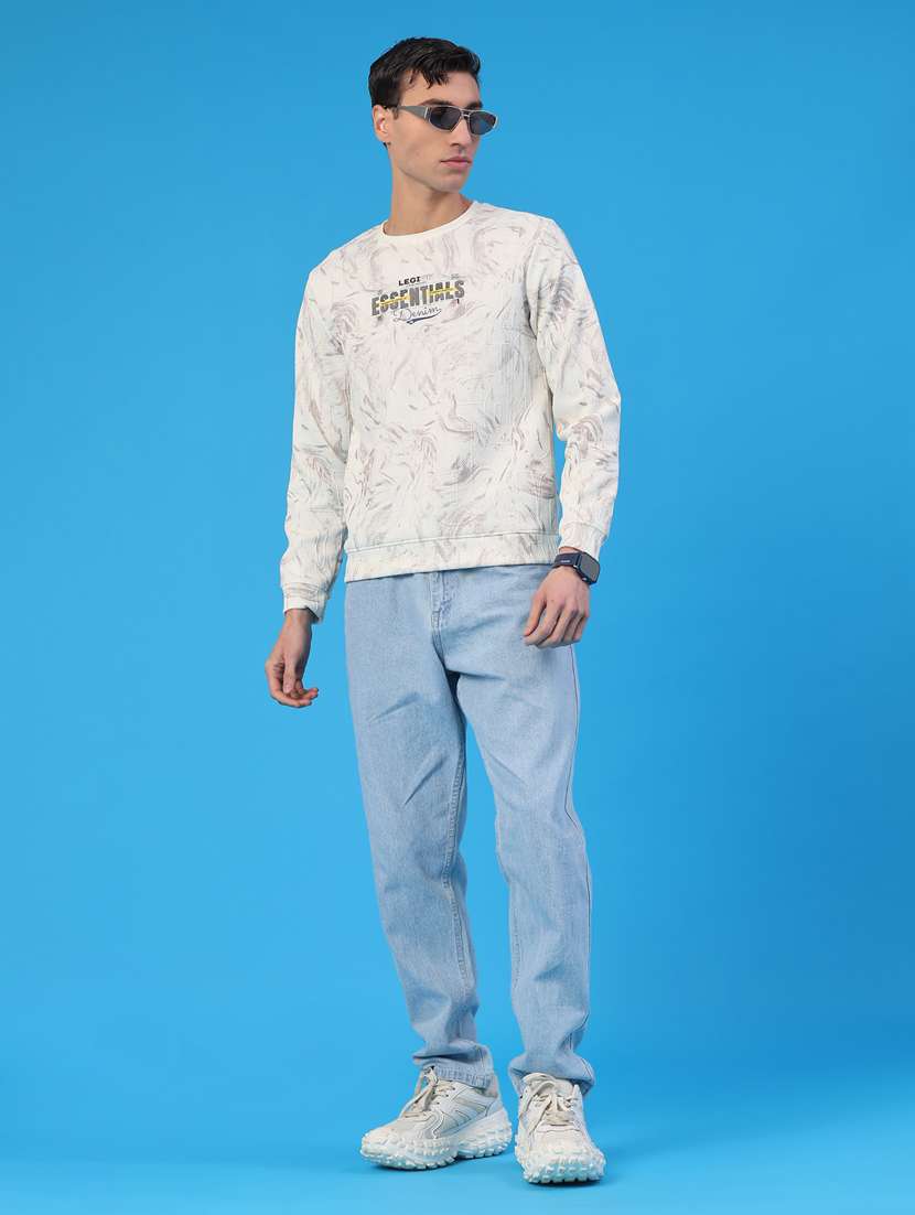 men round neck long sleeve sweatshirt - 22183984 -  Standard Image - 5