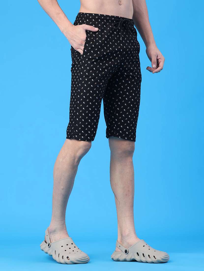 men printed mid rise bermuda - 22184017 -  Standard Image - 3