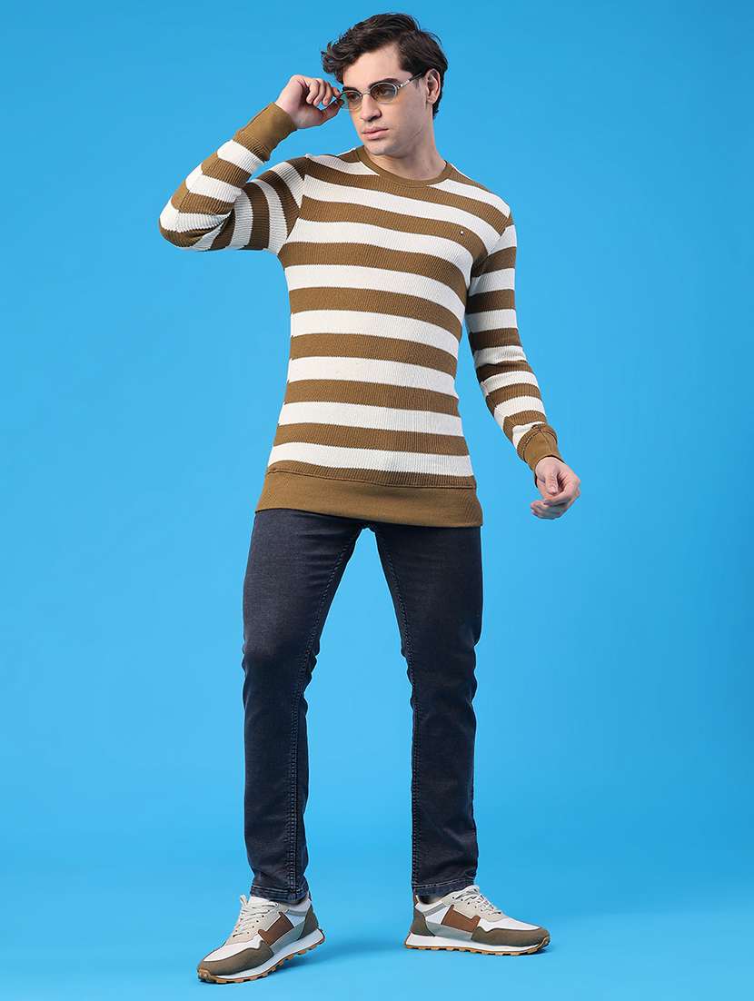 men striped long sleeve regular fit pullover  - 22184038 -  Standard Image - 5