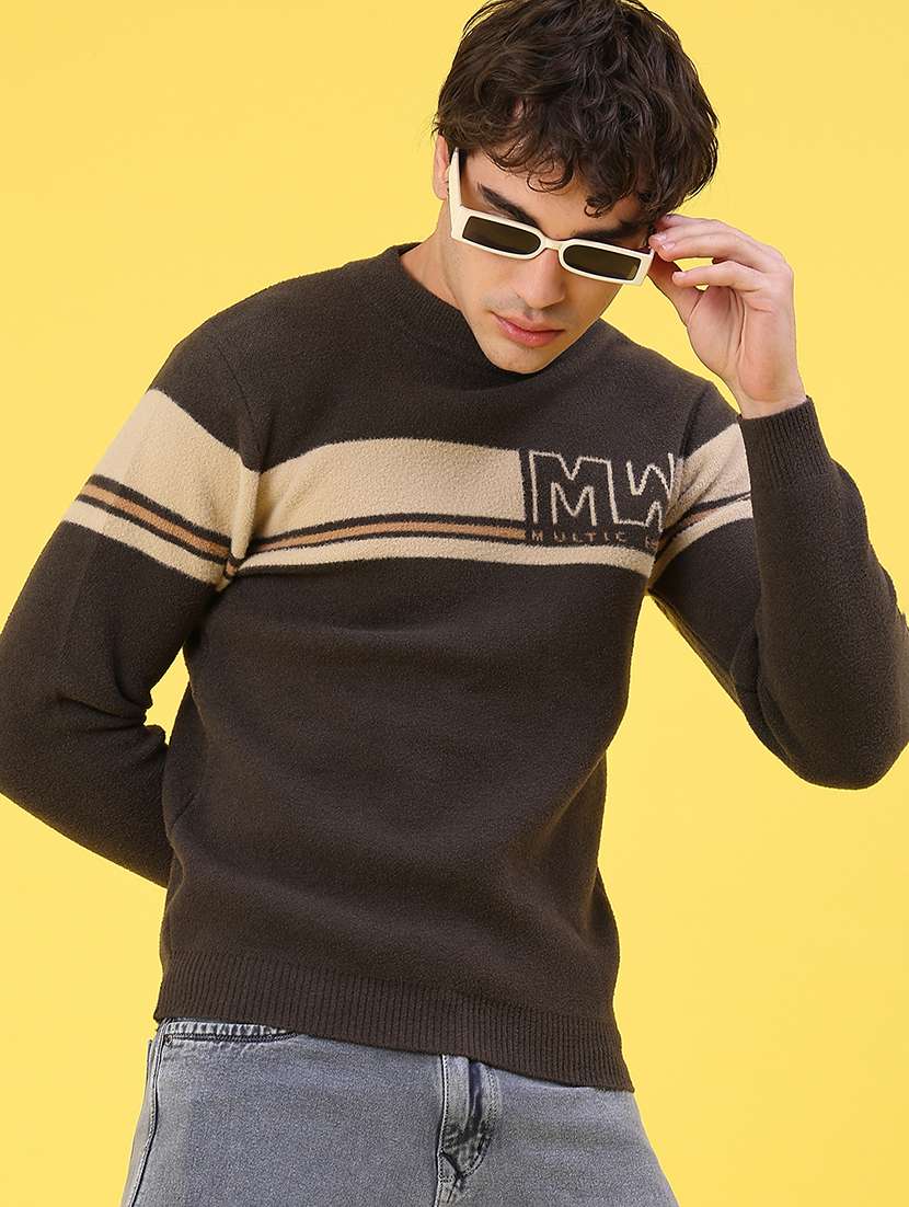 men tapered long sleeve pullover