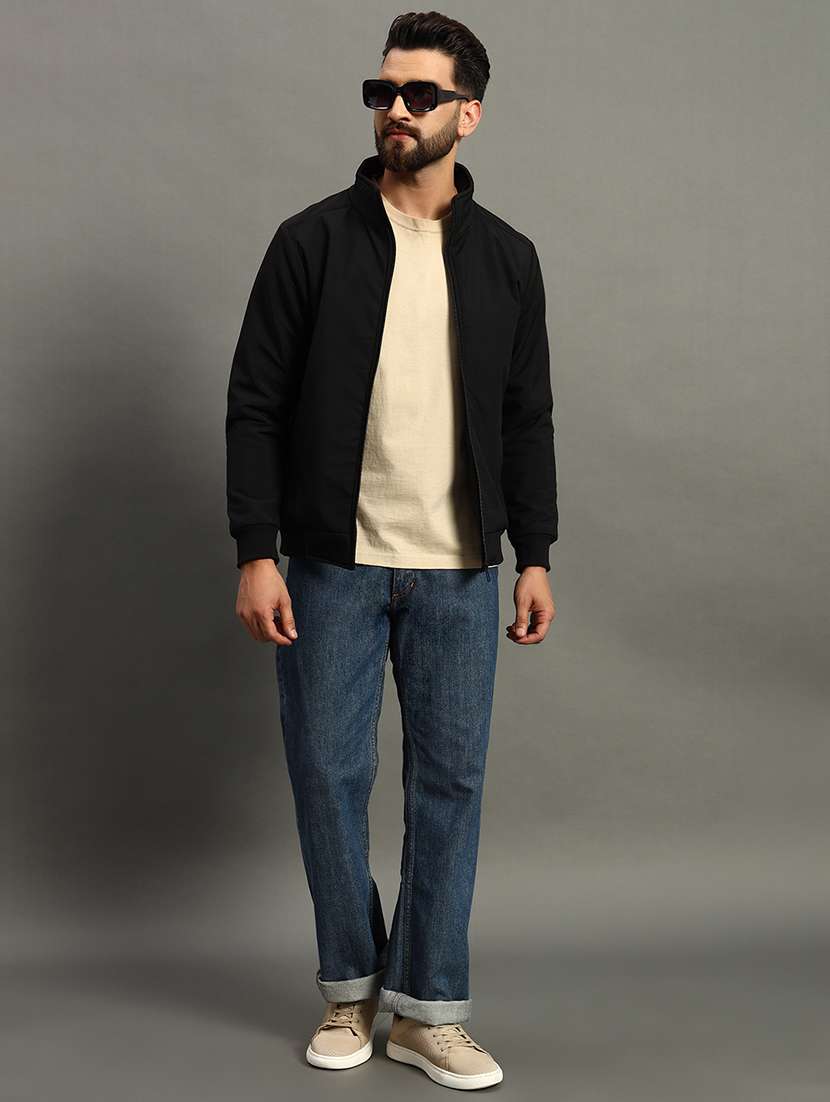 men solid long sleeve lightweight bomber jacket - 22184180 -  Standard Image - 3