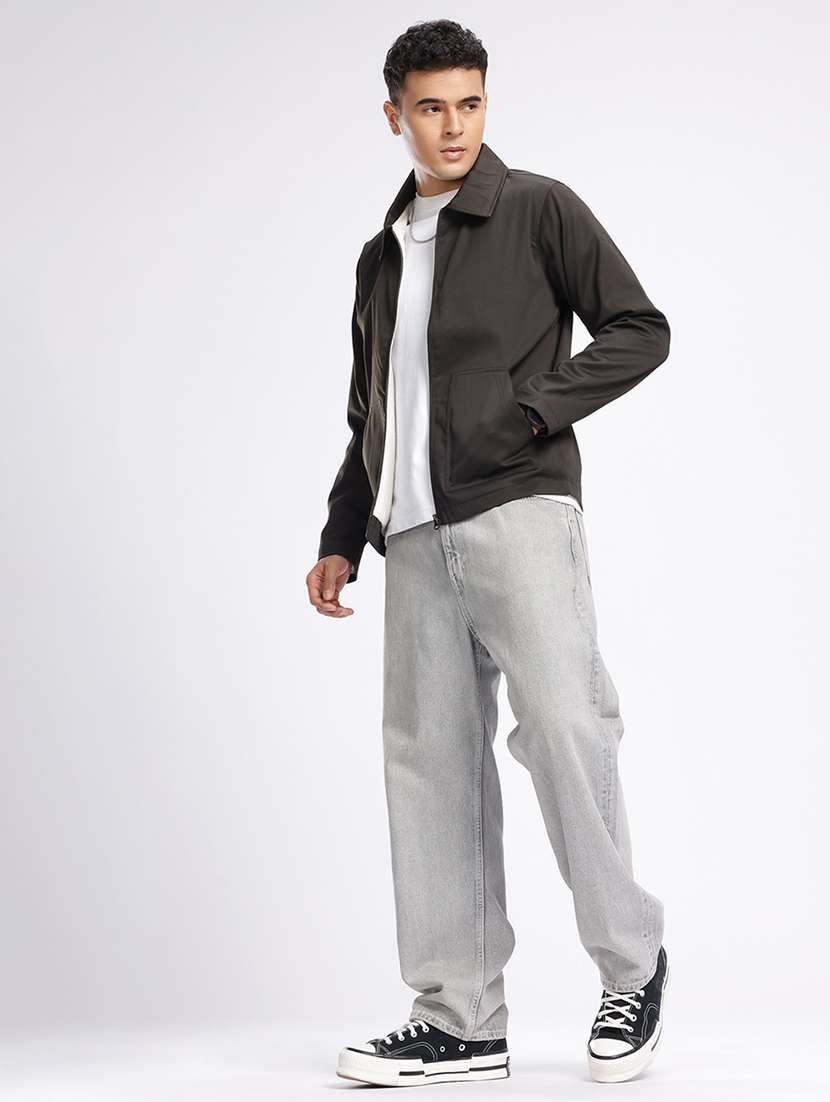 men solid long sleeve casual jacket - 22184189 -  Standard Image - 3