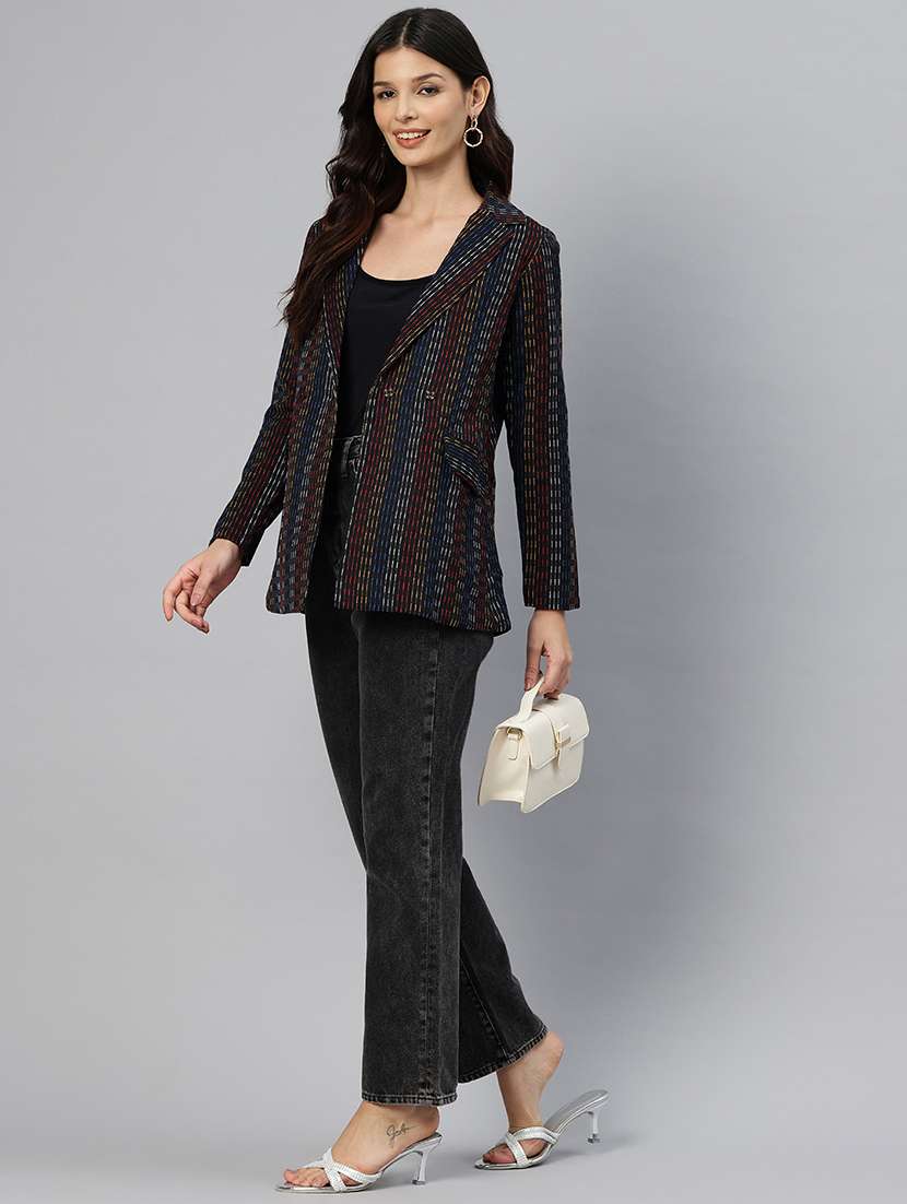 women long sleeve double breasted blazer - 22184219 -  Standard Image - 3