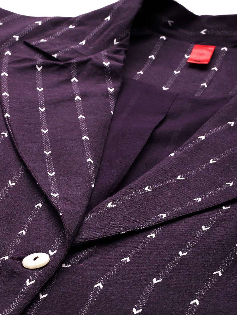 women self design blazer & trouser co-ord set - 22184238 -  Standard Image - 5