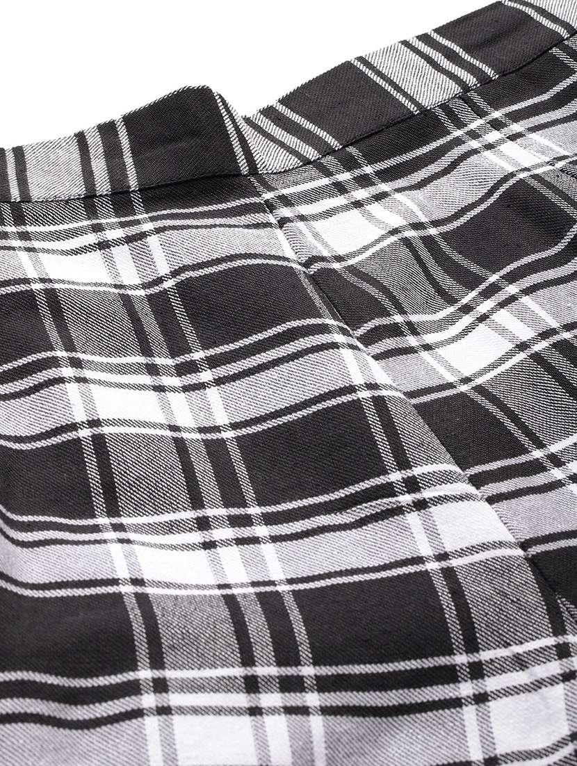 women checkered blazer & trouser co-ord set - 22184239 -  Standard Image - 5