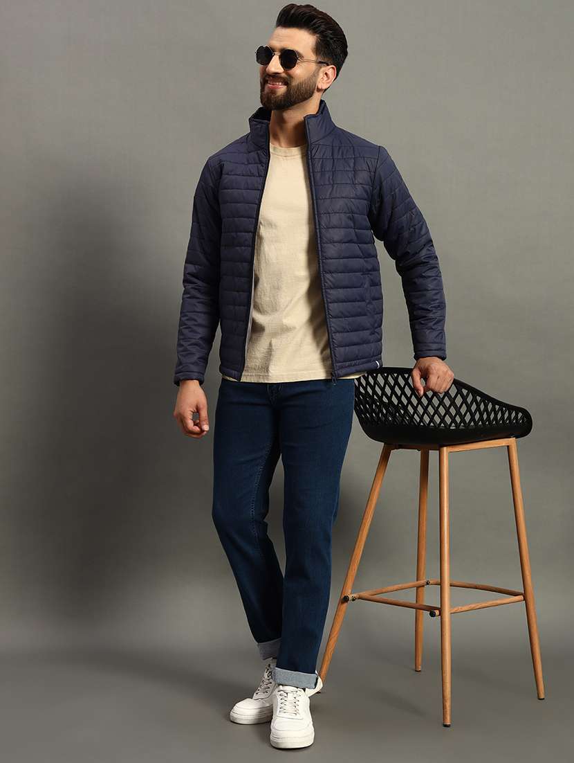 men solid long sleeve puffer jacket - 22184267 -  Standard Image - 3