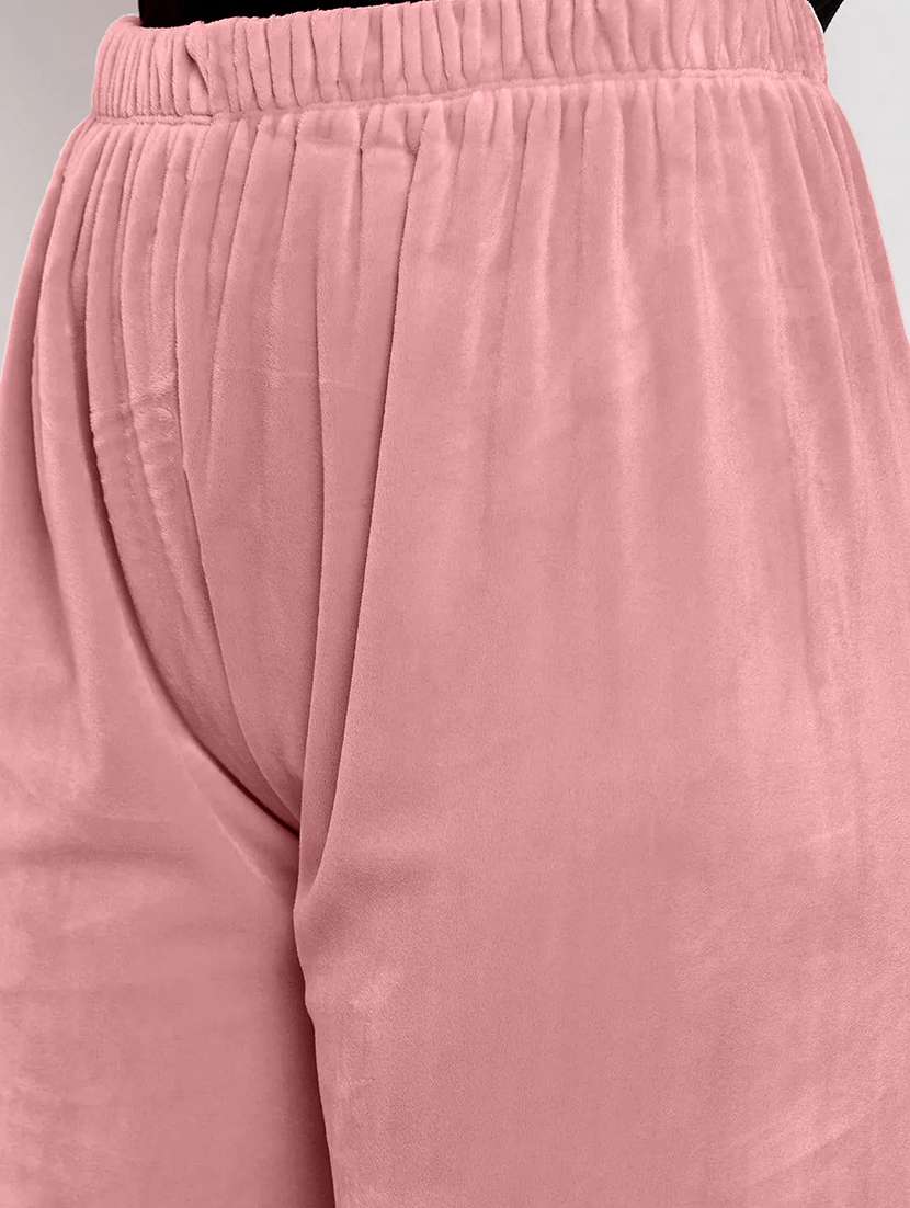 women pack of 2 solid high rise velvet straight trouser - 22184336 -  Standard Image - 8