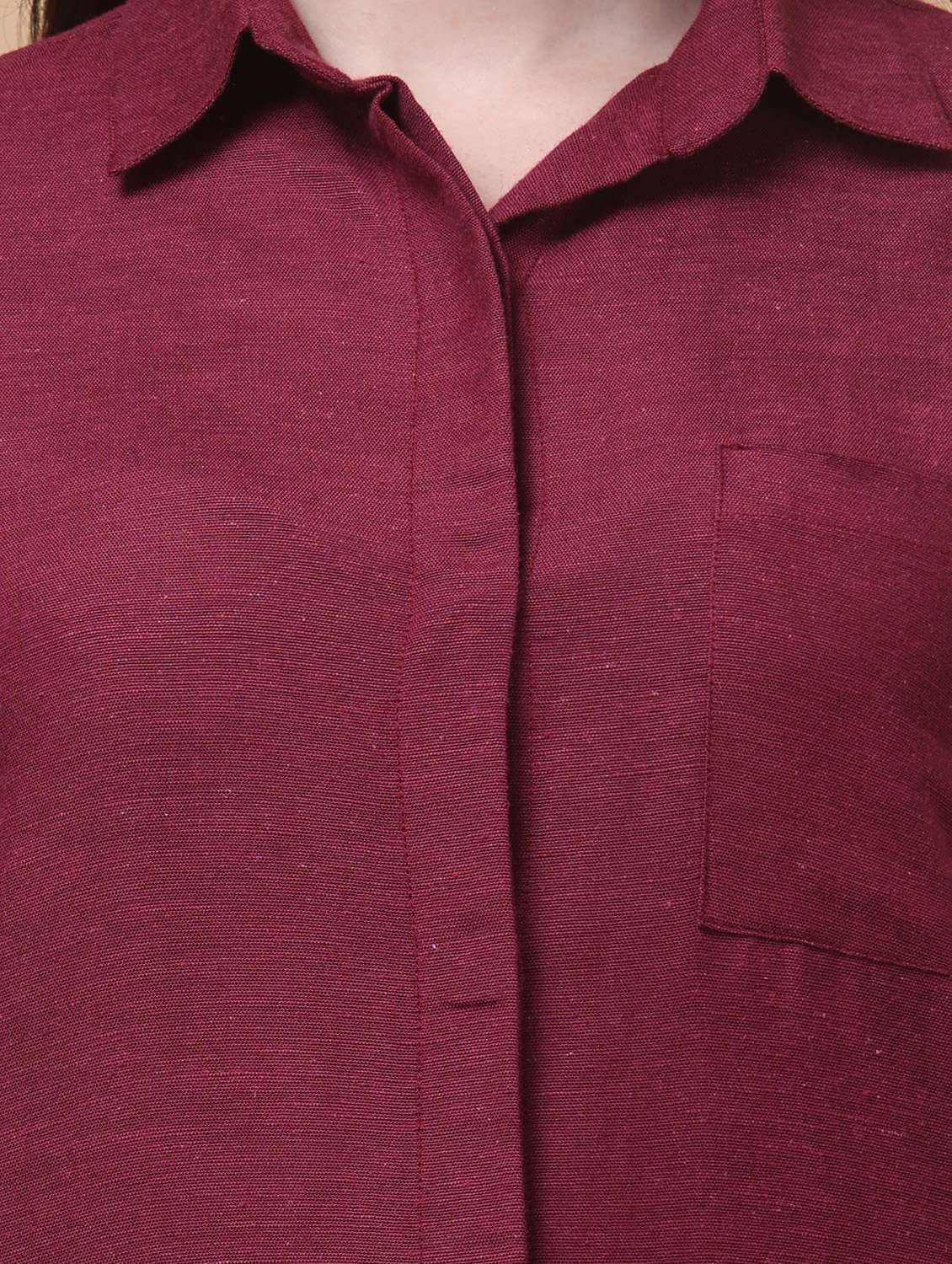 women solid collaerd short sleeve shirt dress - 22184364 -  Standard Image - 5