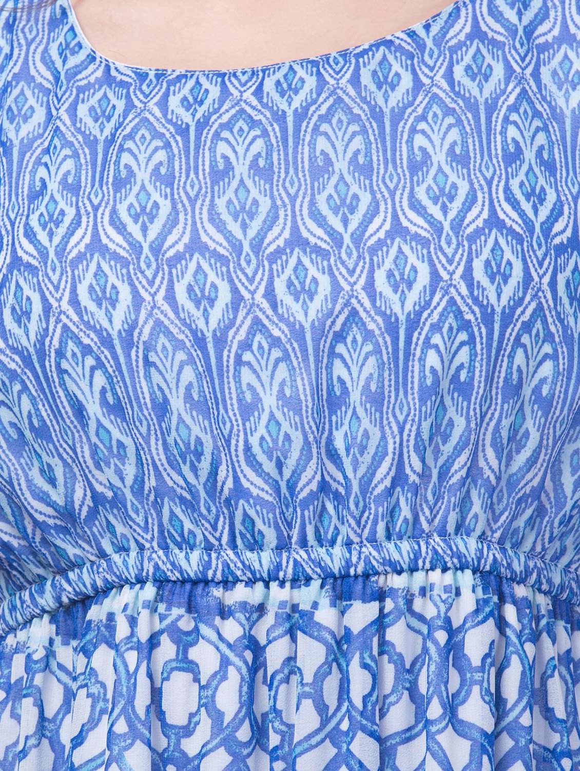 women printed long sleeve tiered dress - 22184367 -  Standard Image - 5