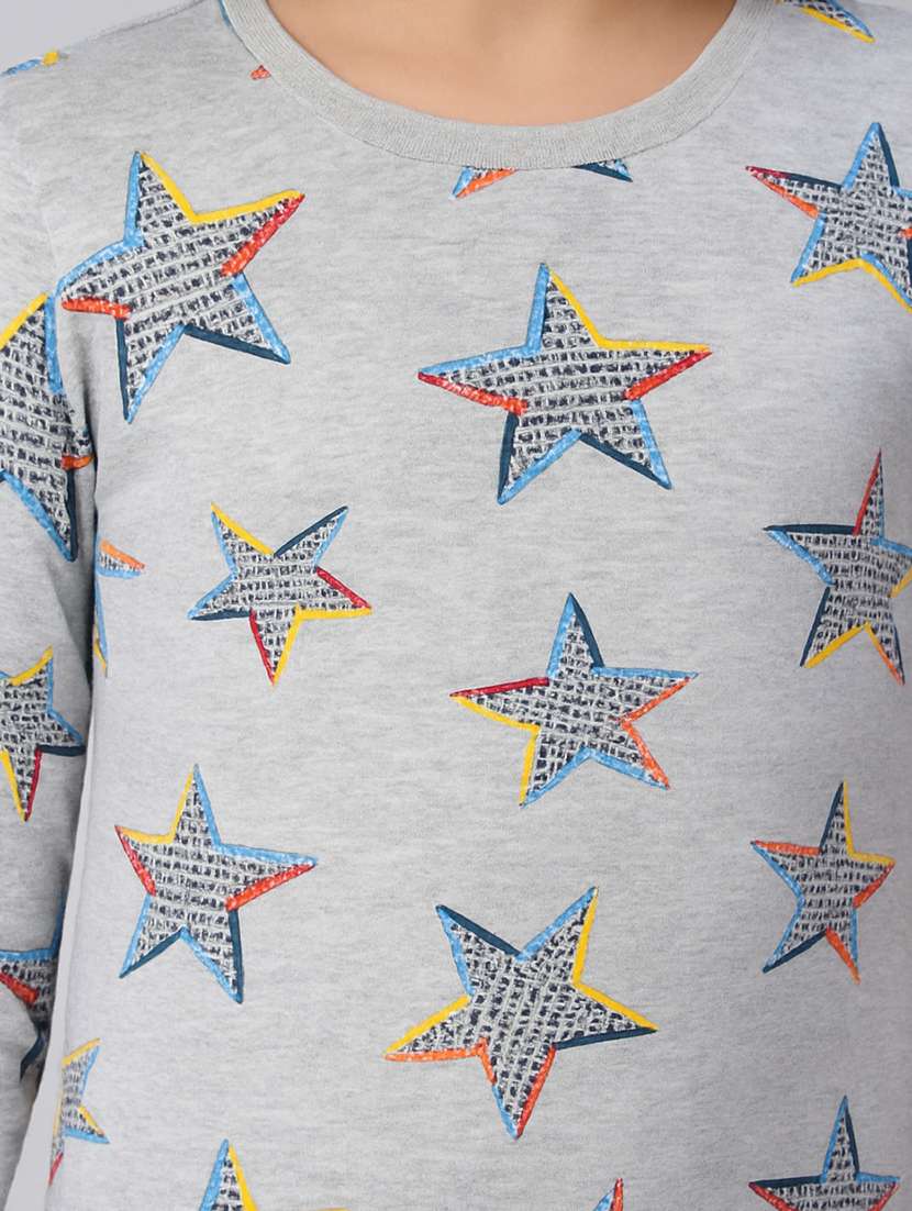 girls printed long sleeve nightwear pyjama set - 22184384 -  Standard Image - 3