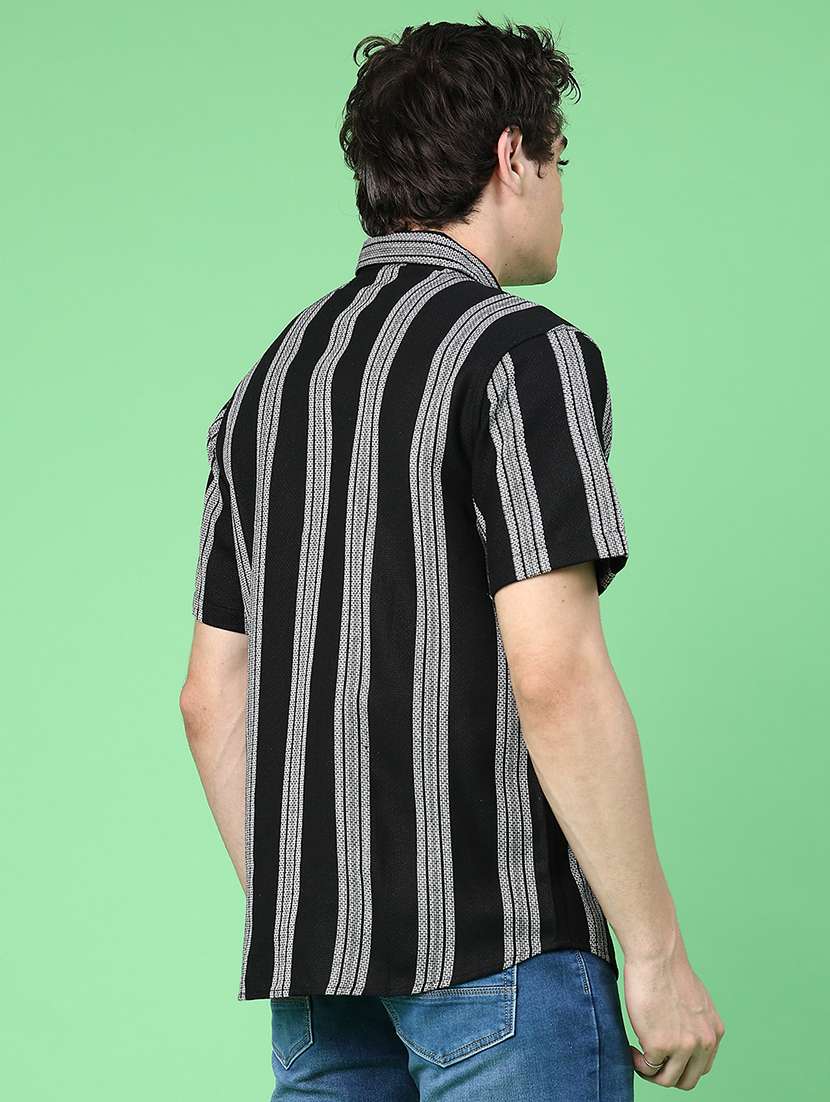 men black cotton casual shirt - 22184476 -  Standard Image - 3