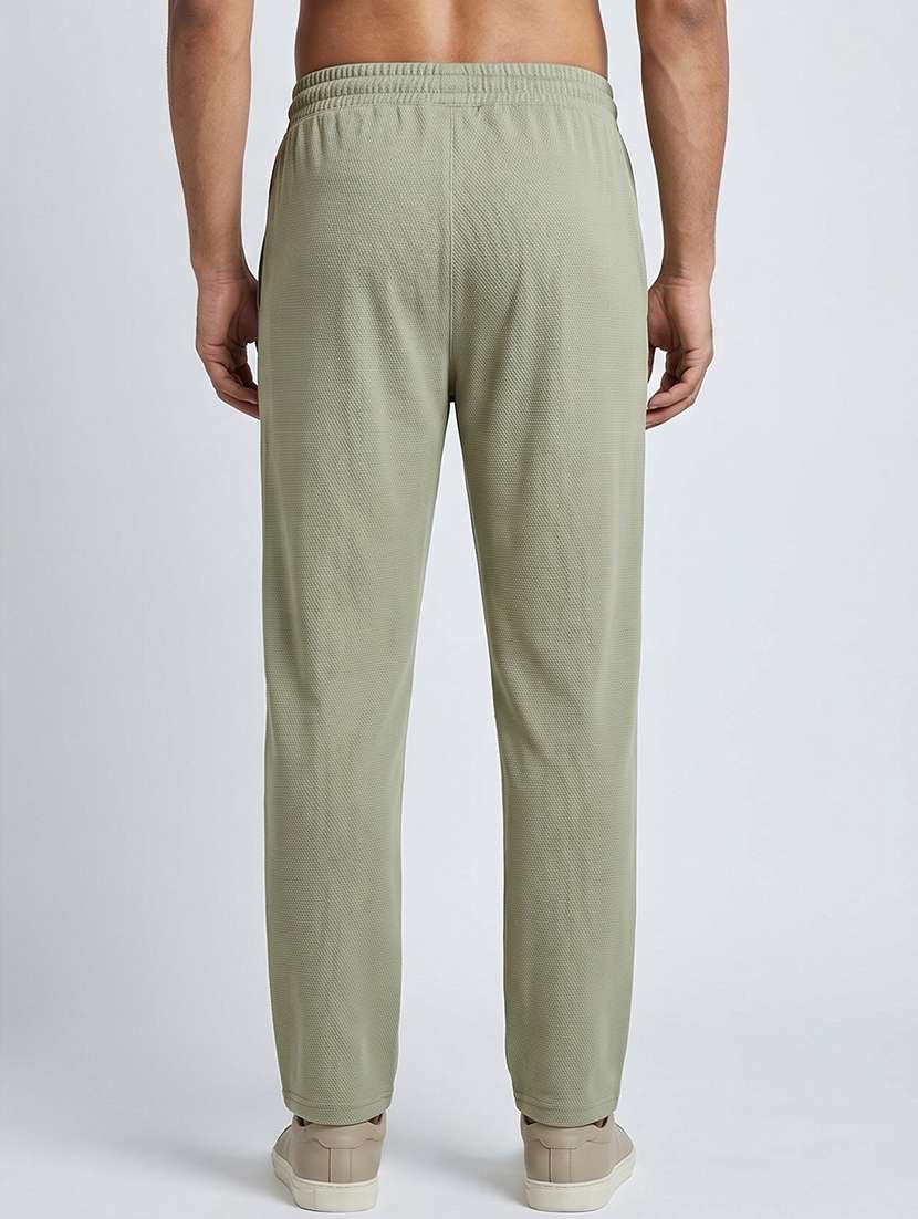 men solid mid rise full length track pant - 22184481 -  Standard Image - 3