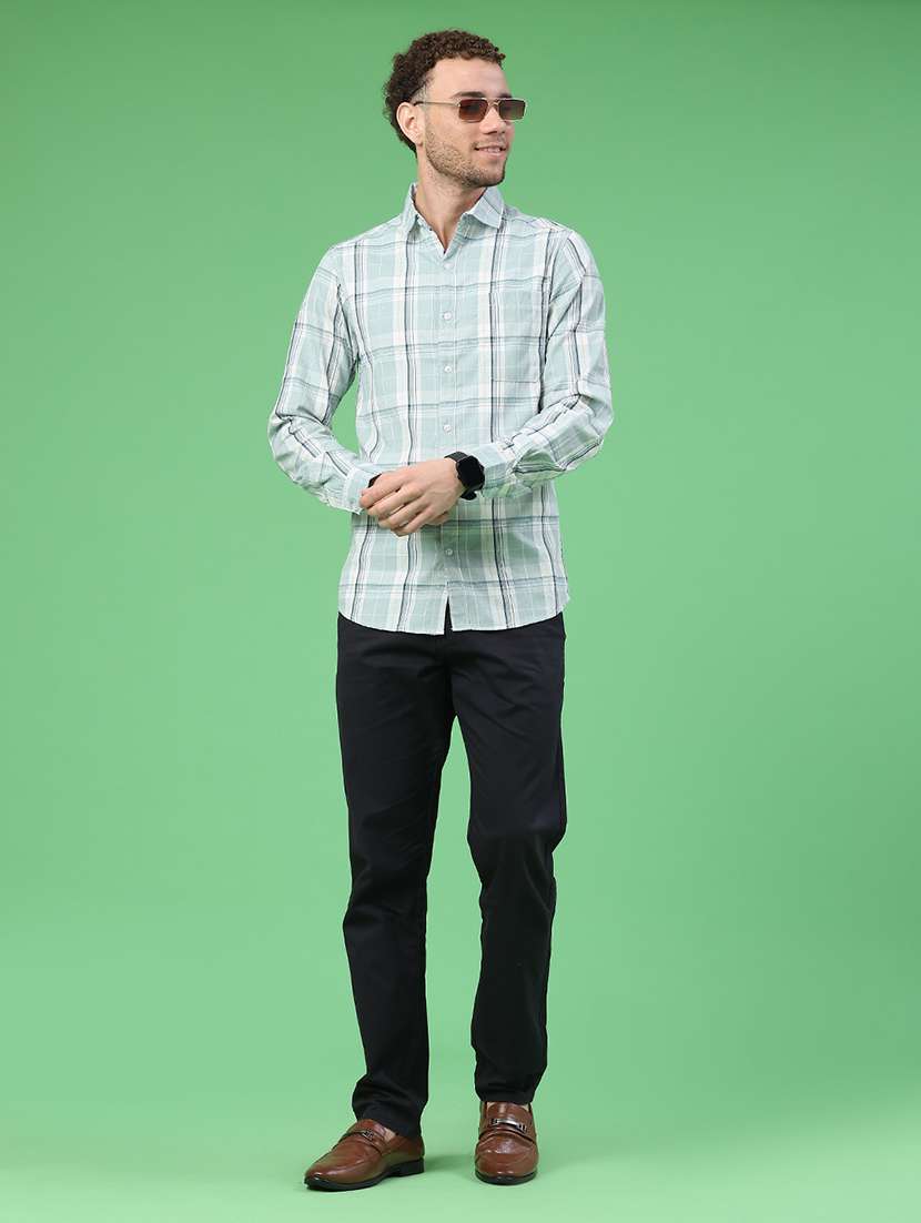 men checkered long sleeve regular fit casual shirt - 22184537 -  Standard Image - 5