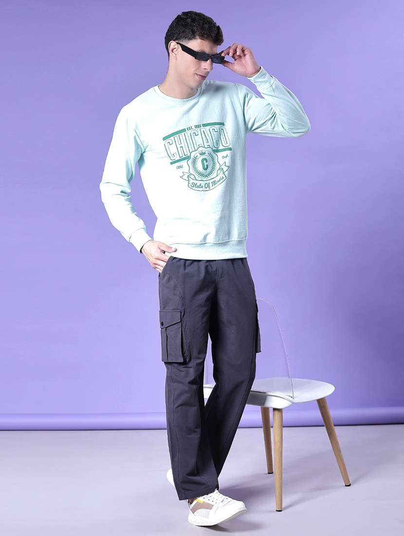 men front print long sleeve regular fit sweatshirt - 22184634 -  Standard Image - 5