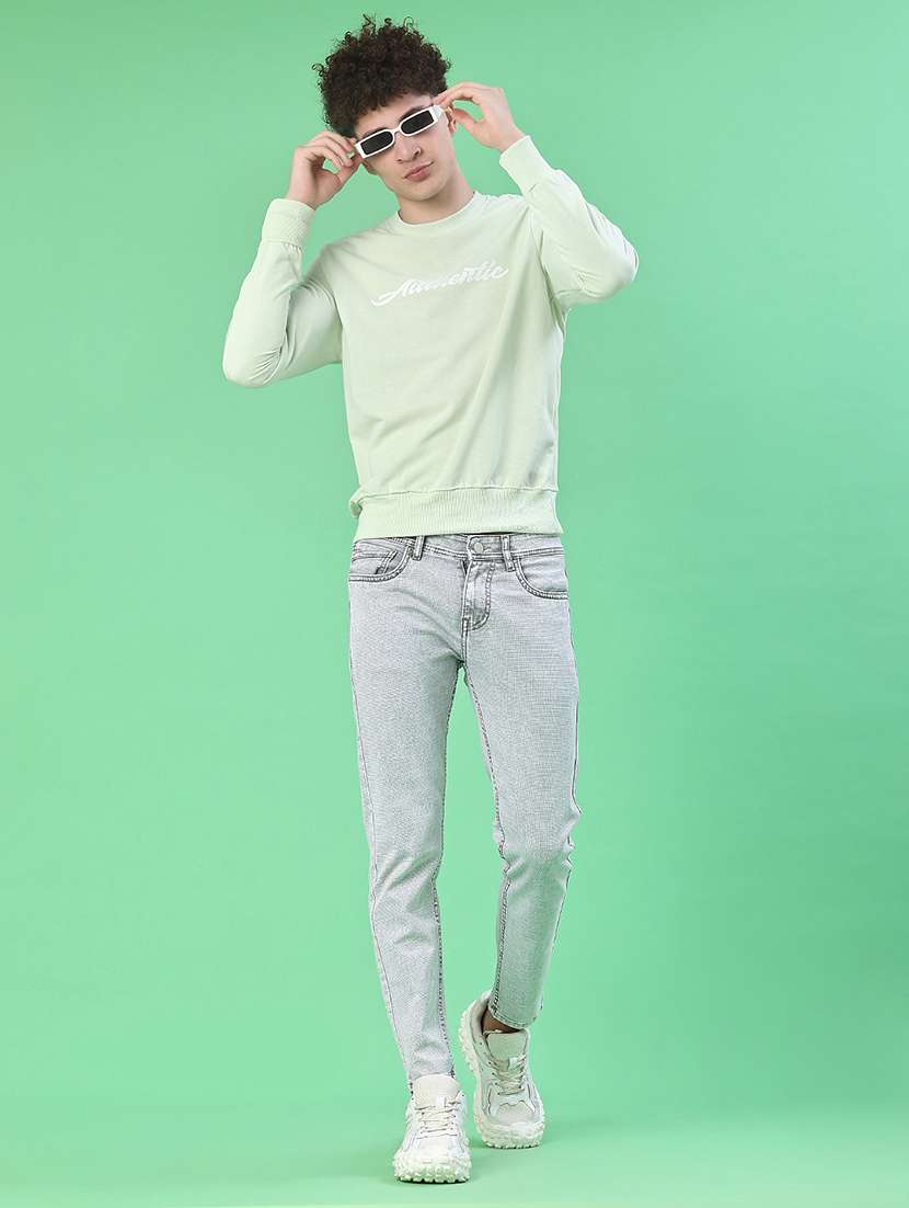 men chest print long sleeve regular fit sweatshirt - 22184635 -  Standard Image - 5