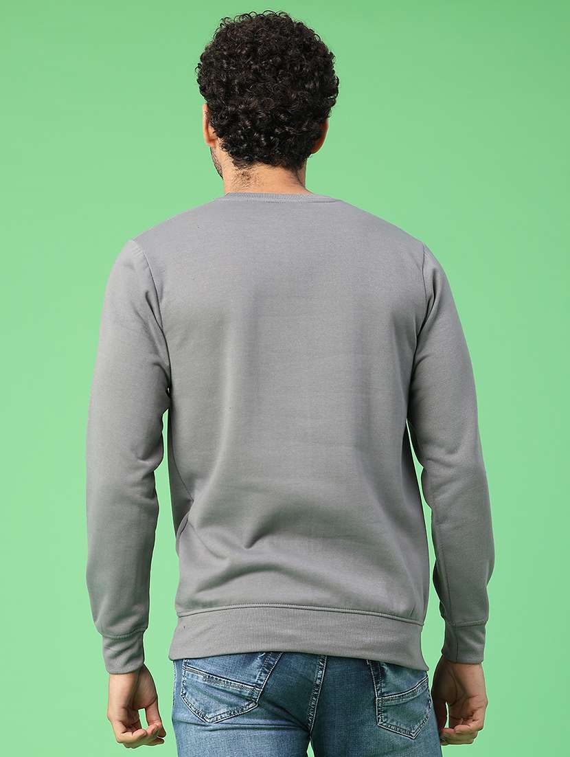 men front print long sleeve regular fit sweatshirt - 22184638 -  Standard Image - 3