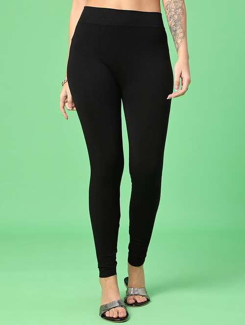 women solid mid rise ankle length legging - 22184640 -  Standard Image - 0