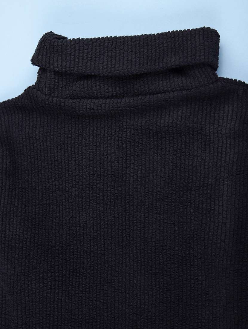Boys Solid Long Sleeve Turtle Neck Sweater - 22184646 -  Standard Image - 3