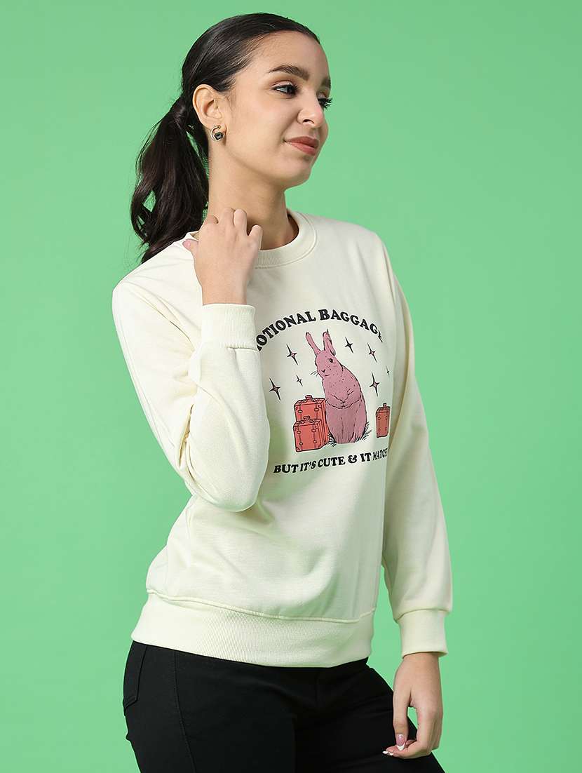 women printed long sleeve sweatshirt - 22184648 -  Standard Image - 3