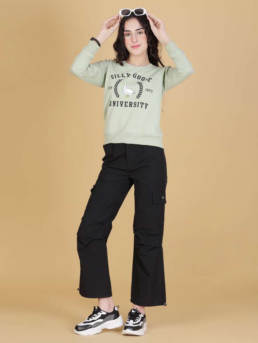 women printed long sleeve sweatshirt - 22184650 -  Standard Image - 5