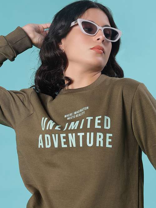women printed long sleeve sweatshirt - 22184653 -  Standard Image - 0