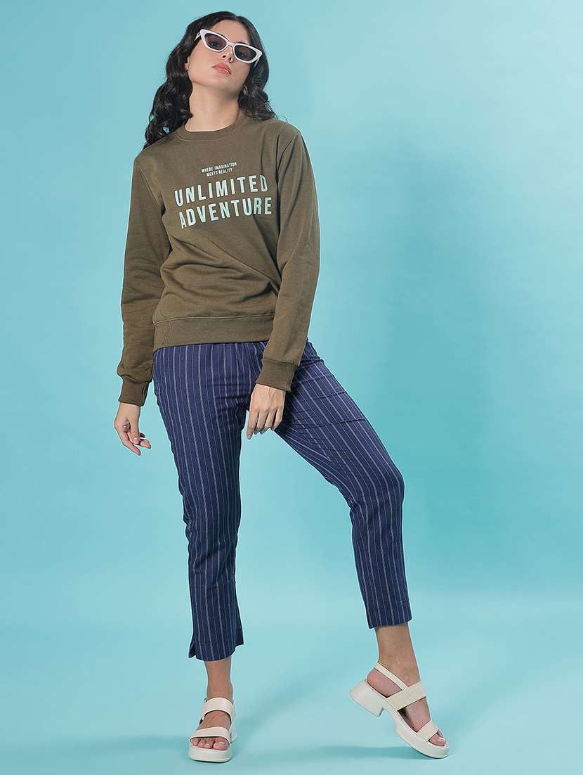 women printed long sleeve sweatshirt - 22184653 -  Standard Image - 5