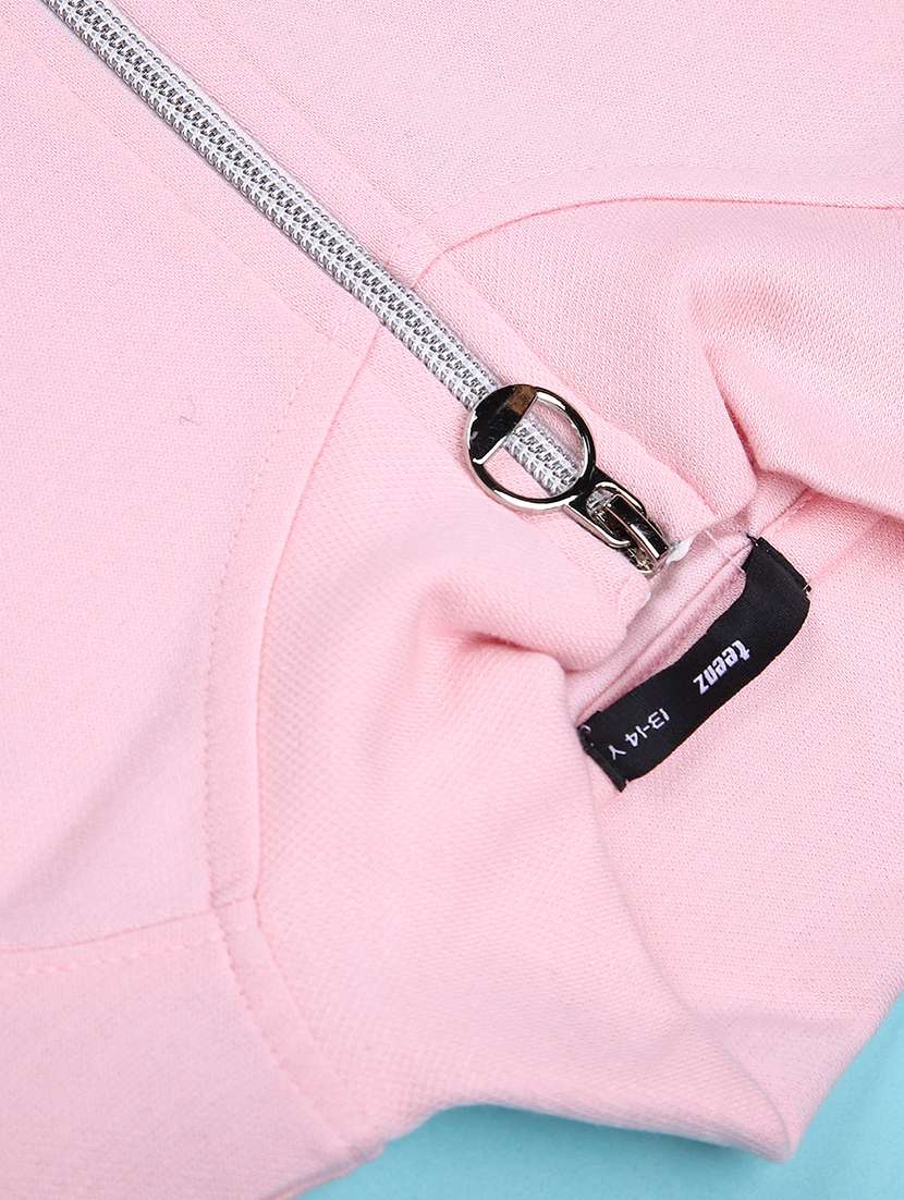 girls printed stand collar long sleeve tee - 22184667 -  Standard Image - 3