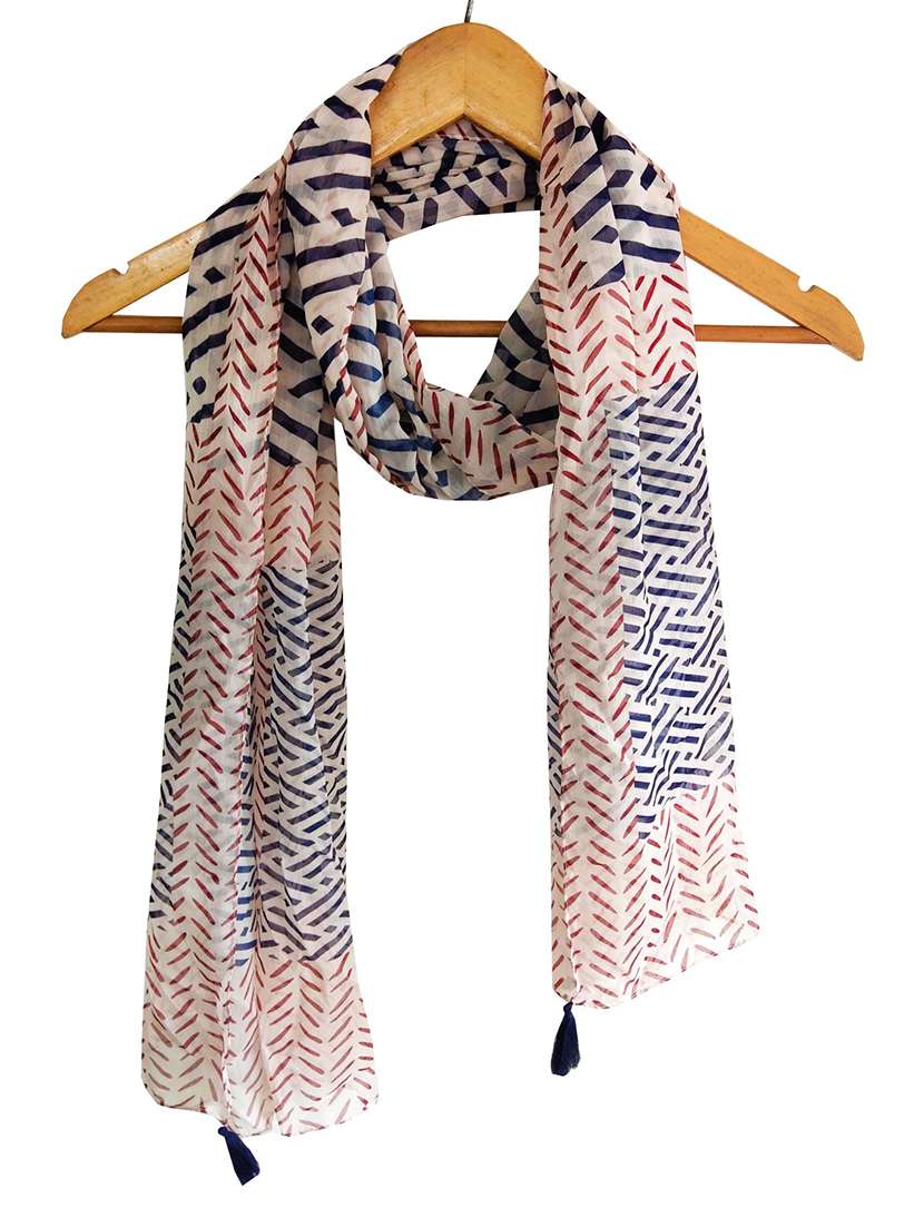 women printed chiffon stole