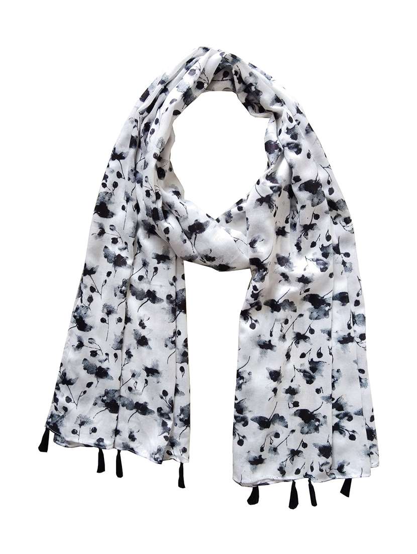 women printed chiffon stole