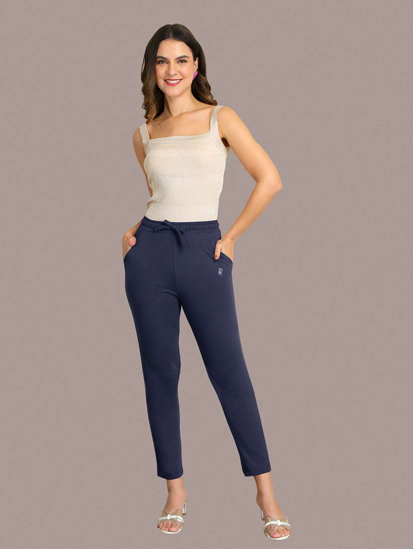 women solid mid rise lounge wear pajama - 22184813 -  Standard Image - 3