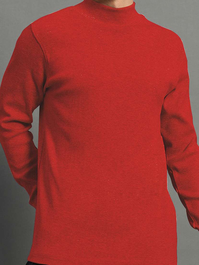 men solid long sleeve slim fit pullover - 22184868 -  Standard Image - 3
