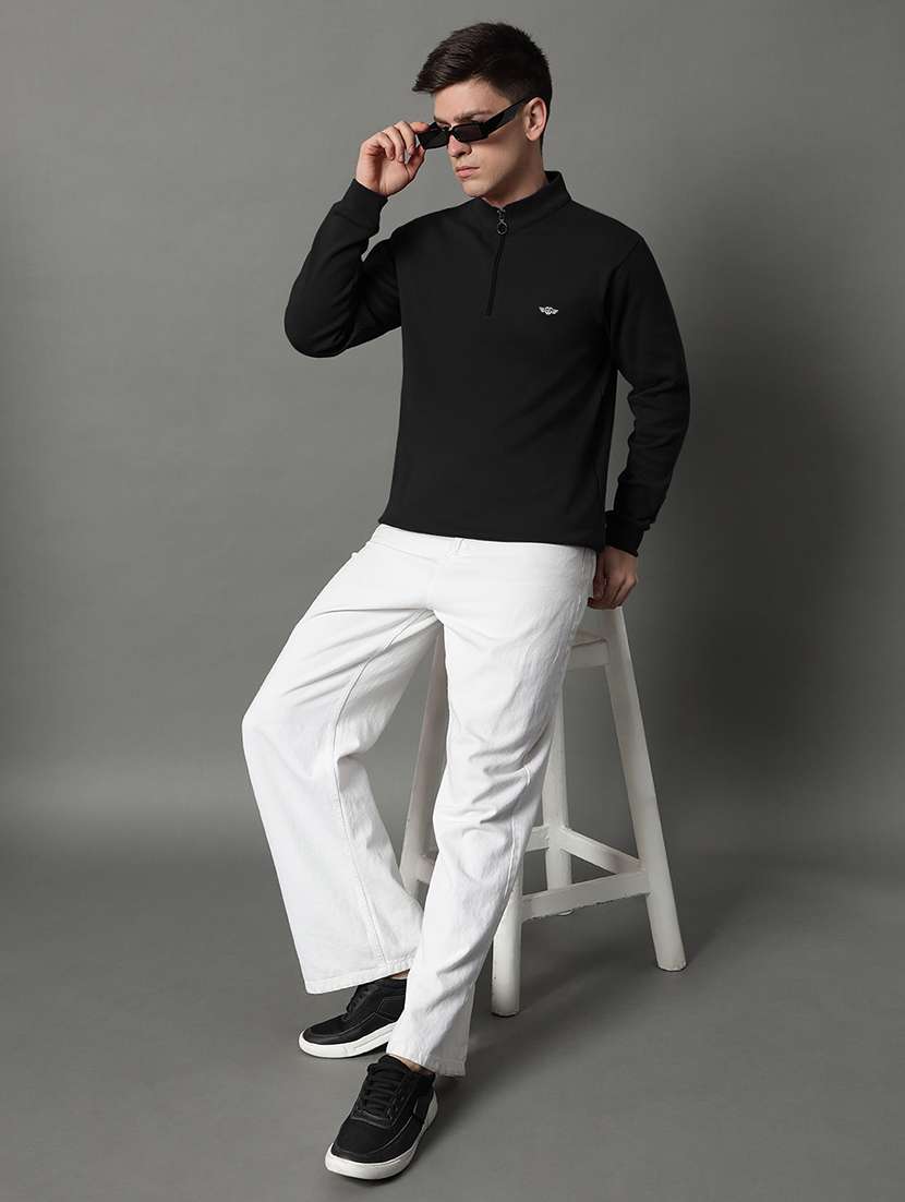 men solid long sleeve regular fit sweatshirt - 22184905 -  Standard Image - 3