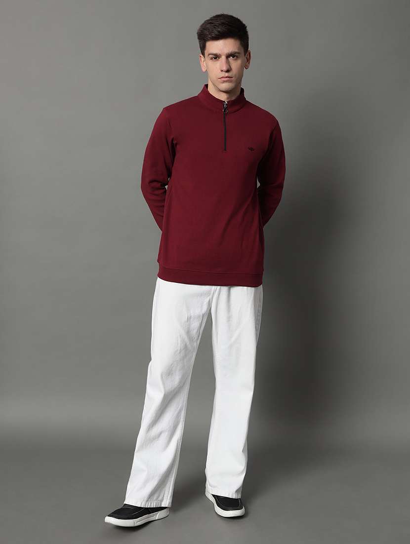 men solid long sleeve regular fit sweatshirt - 22184912 -  Standard Image - 3