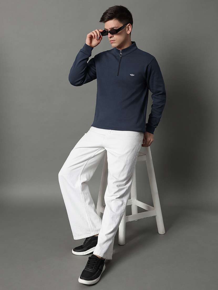 men solid long sleeve regular fit sweatshirt - 22184914 -  Standard Image - 3