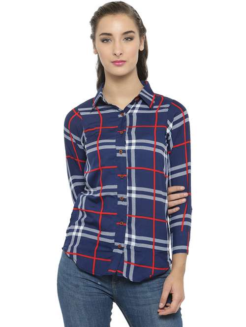 women collared long sleeve regular fit shirt - 22184966 -  Standard Image - 0