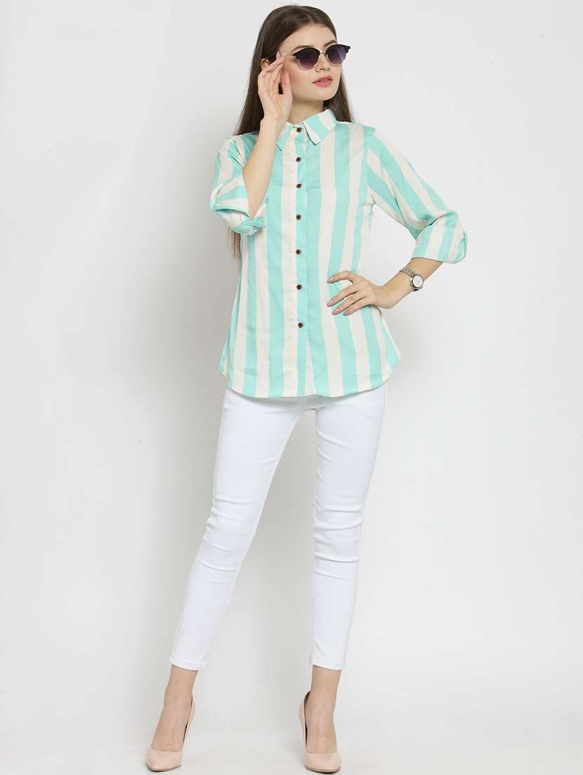 women collared long sleeve regular fit shirt - 22184970 -  Standard Image - 5