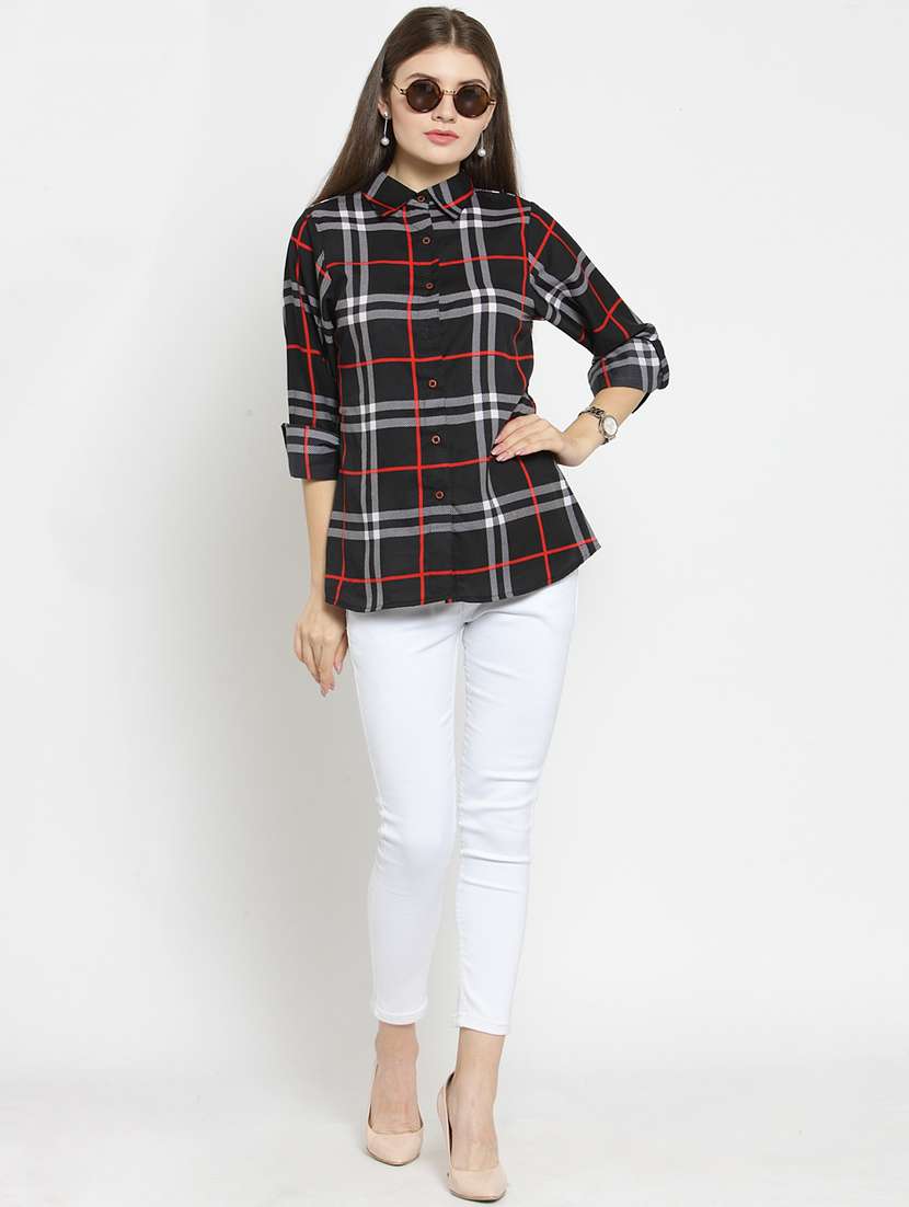 women collared long sleeve regular fit shirt - 22184971 -  Standard Image - 5