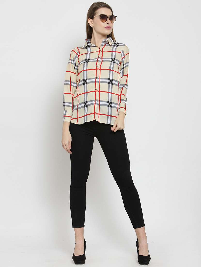 women collared long sleeve regular fit shirt - 22184972 -  Standard Image - 5