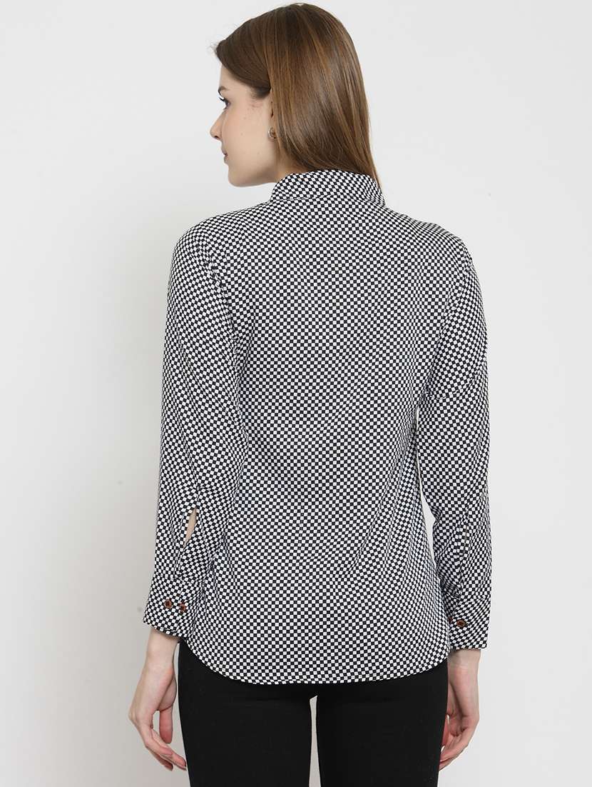 women collared long sleeve regular fit shirt - 22184973 -  Standard Image - 3