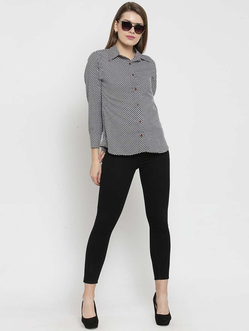 women collared long sleeve regular fit shirt - 22184973 -  Standard Image - 5