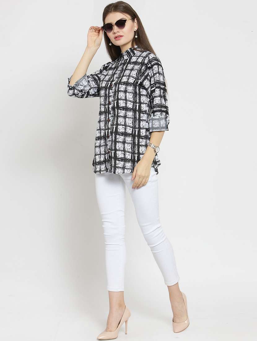 women collared long sleeve regular fit shirt - 22184974 -  Standard Image - 5