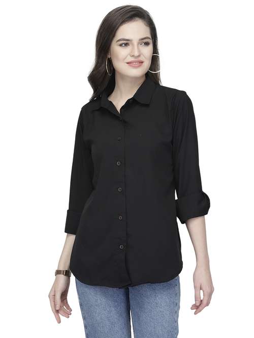 women collared long sleeve regular fit shirt - 22184977 -  Standard Image - 0