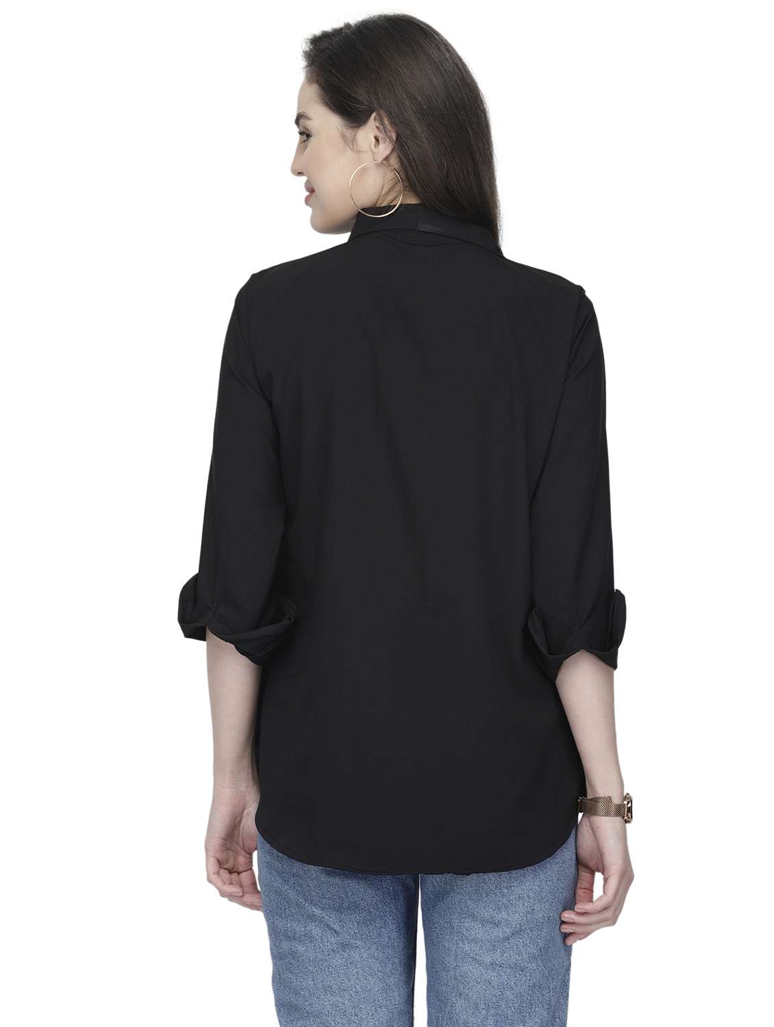 women collared long sleeve regular fit shirt - 22184977 -  Standard Image - 3
