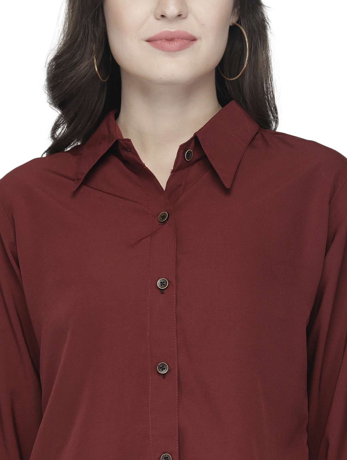 women collared long sleeve regular fit shirt - 22184978 -  Standard Image - 5