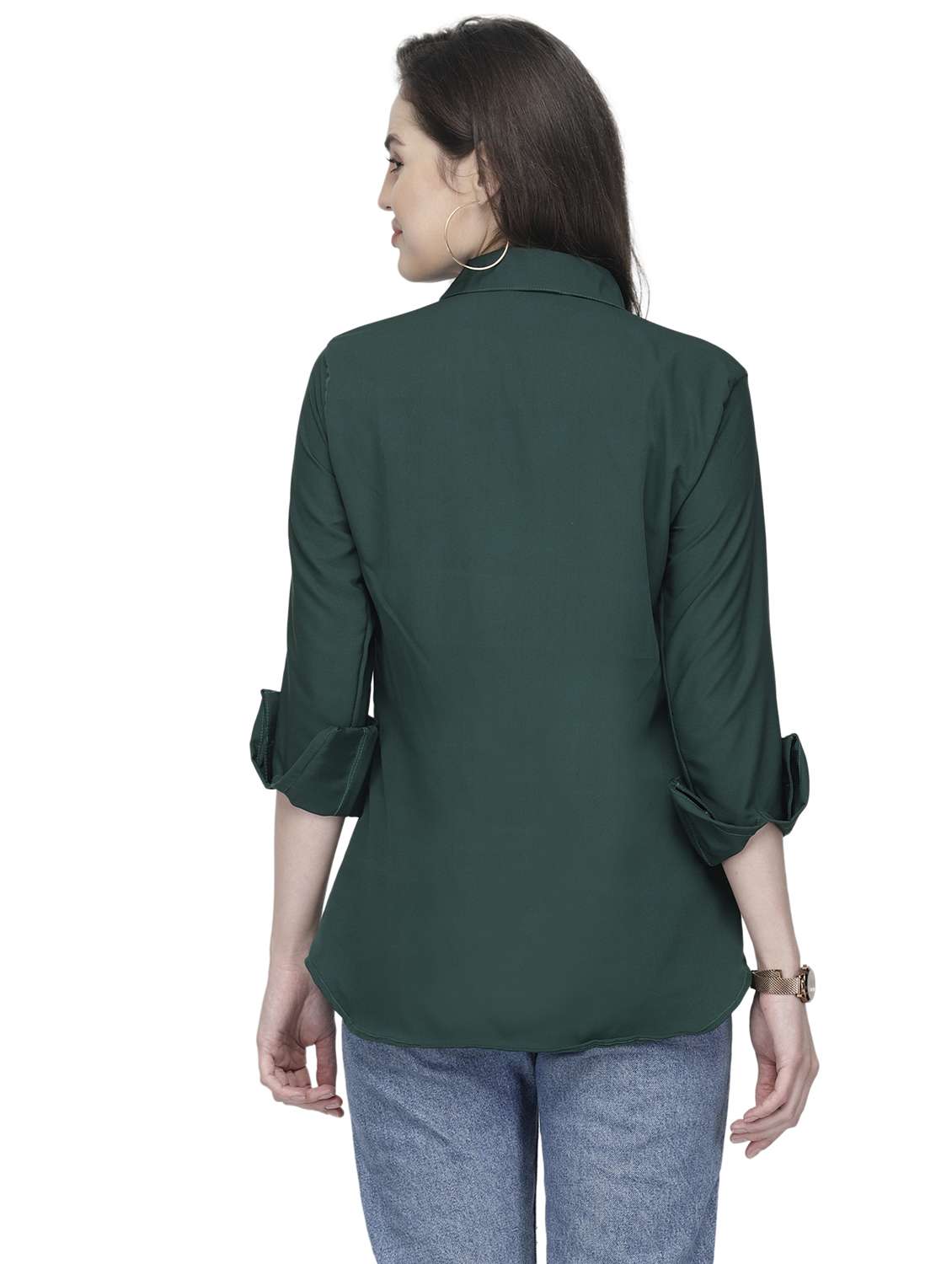 women collared long sleeve regular fit shirt - 22184979 -  Standard Image - 3