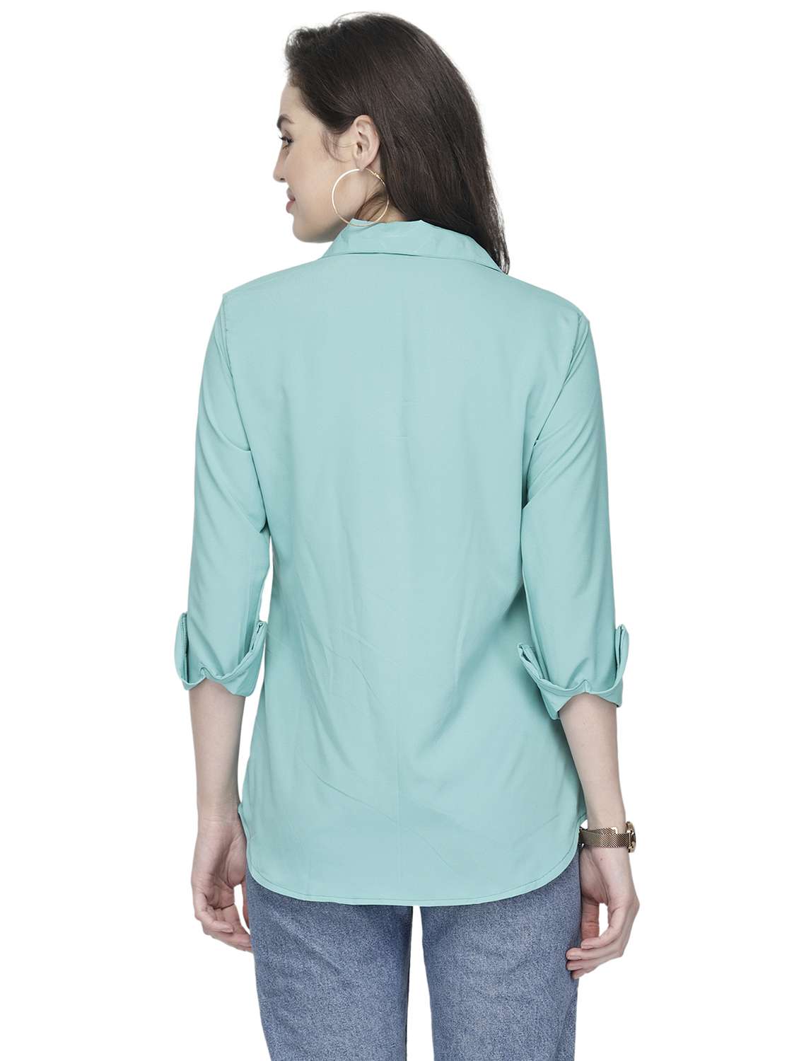 women collared long sleeve regular fit shirt - 22184980 -  Standard Image - 3