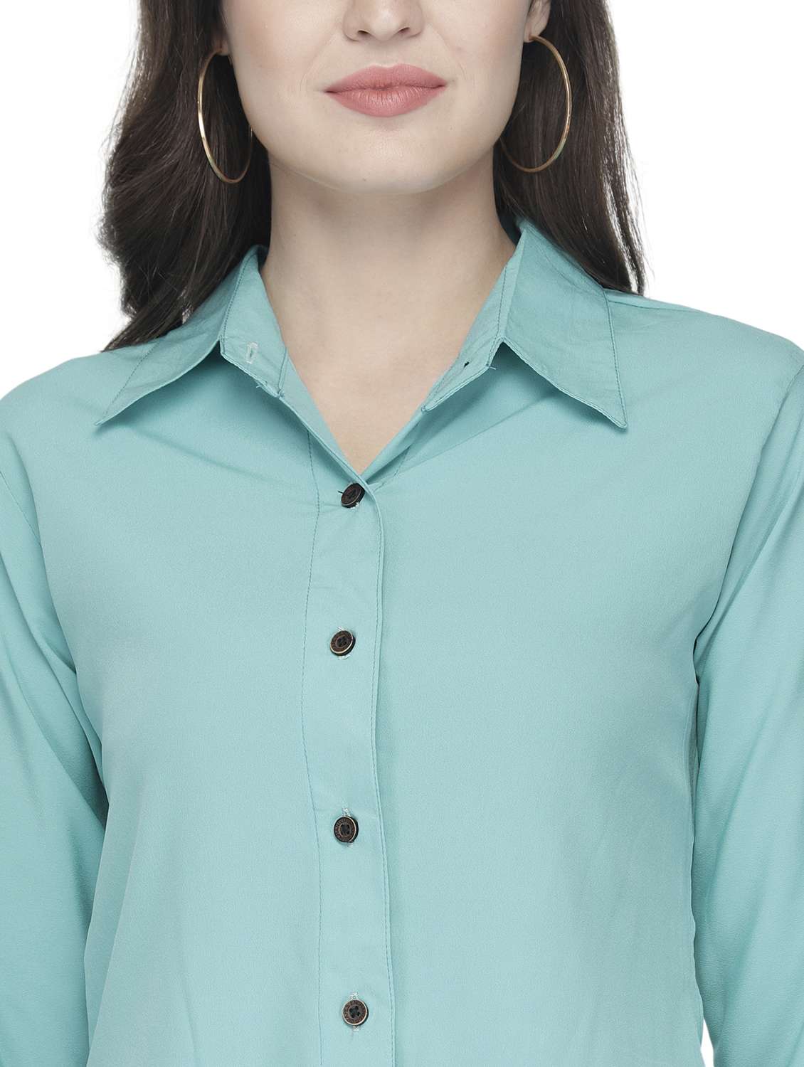 women collared long sleeve regular fit shirt - 22184980 -  Standard Image - 5
